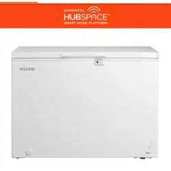 8.8 cu. ft. Manual Defrost Convertible Chest Freezer with LED Light in White Powered by Hubspace