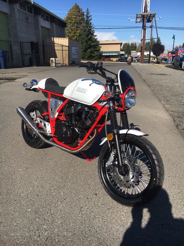 SSR buccaneer fuel injected 250 V twin café racer
