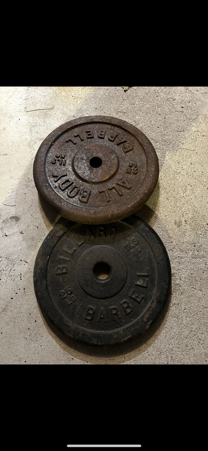Weight Plates 25lb (1 Inch Hole) Pair