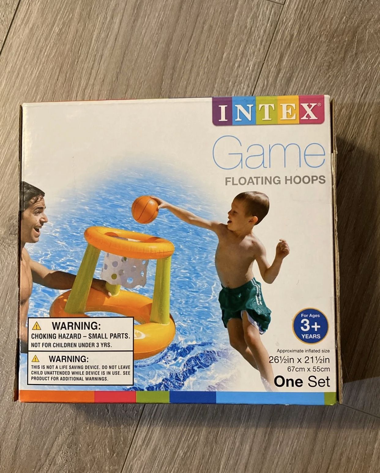 Intex Pool Game Inflatable Basketball Floating Hoops 26 1/2 Inches