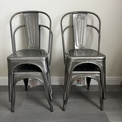 Metal Dining Chairs Set Of 4