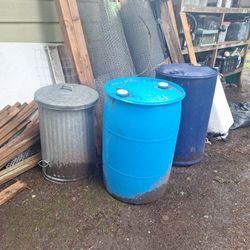 Water Barels Large teel Bin Vichen Wire