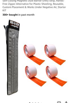 Self closing magnetic dust barrier - reusable
