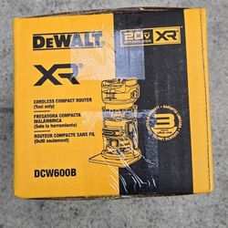 Dewalt 20v Router Brushless XR With Variable Speed Brand New Tool Only 