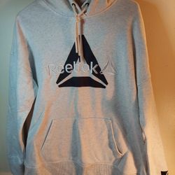 Men's Reebok Gray Hoodie Size Medium Must Pick Up