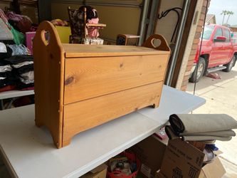 Vintage Toy /storage box with a heart shaped