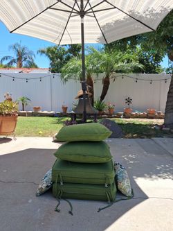 6 PCS PATIO CHAIRS CUSHIONS