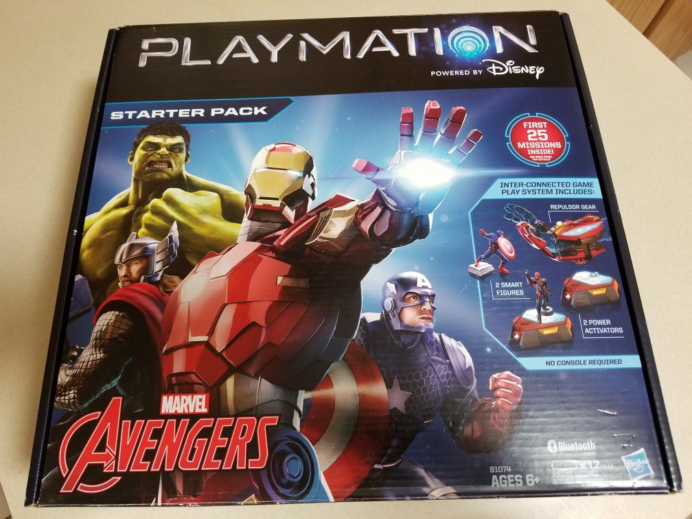 Hasbro Playmation Marvel Avengers Repulsor Action Figure Starter Pack