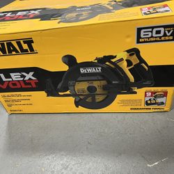 DEWALT FLEXVOLT 60V MAX 7-1/4 in. Cordless Worm Drive Style Saw with Battery - Brand New