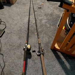 $20/$30 Quantum Bait Cast And Berkely Rod With Regal 1000LT  Airbail Spinning Reel