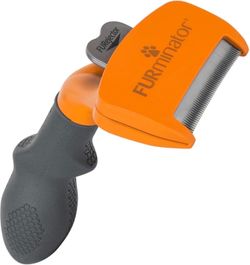 FURminator Medium Dog Undercoat deShedding Tool, Long Hair, Reduces Loose Hair