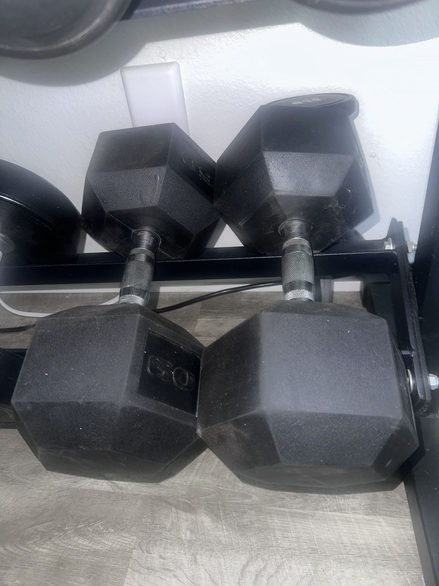 60lbs Hex Dumbbells (2)