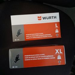 6 Mil Black Nitrile Gloves