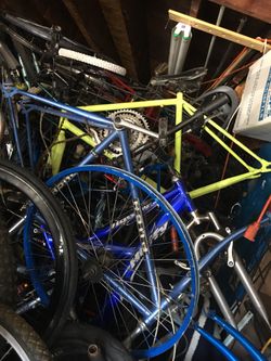 Parts bikes frames tires bolts bearings grease