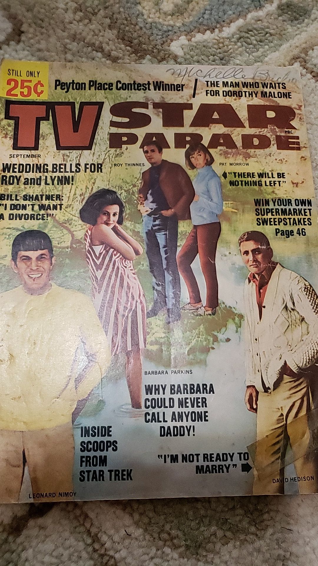 1967 TV STAR PARADE MAGAZINE