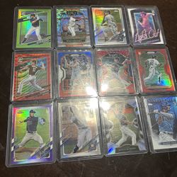 MLB Baseball Cards Lot Of 12 Panini Cards