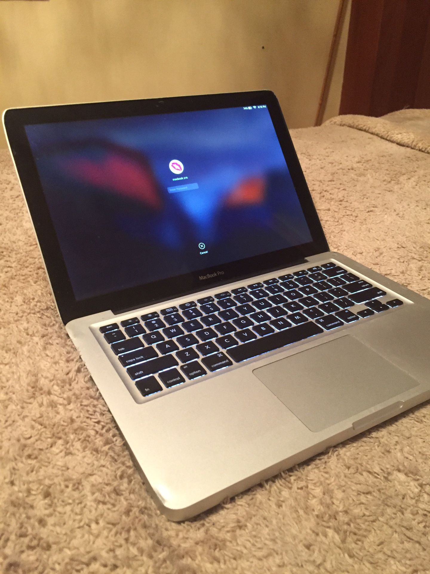 MacBook This is a 2011 MacBook Pro. Works perfectly fine. Only selling because i upgraded. PLEASE SEE PHOTOS. Selling as is. I also take Trade ins’ f