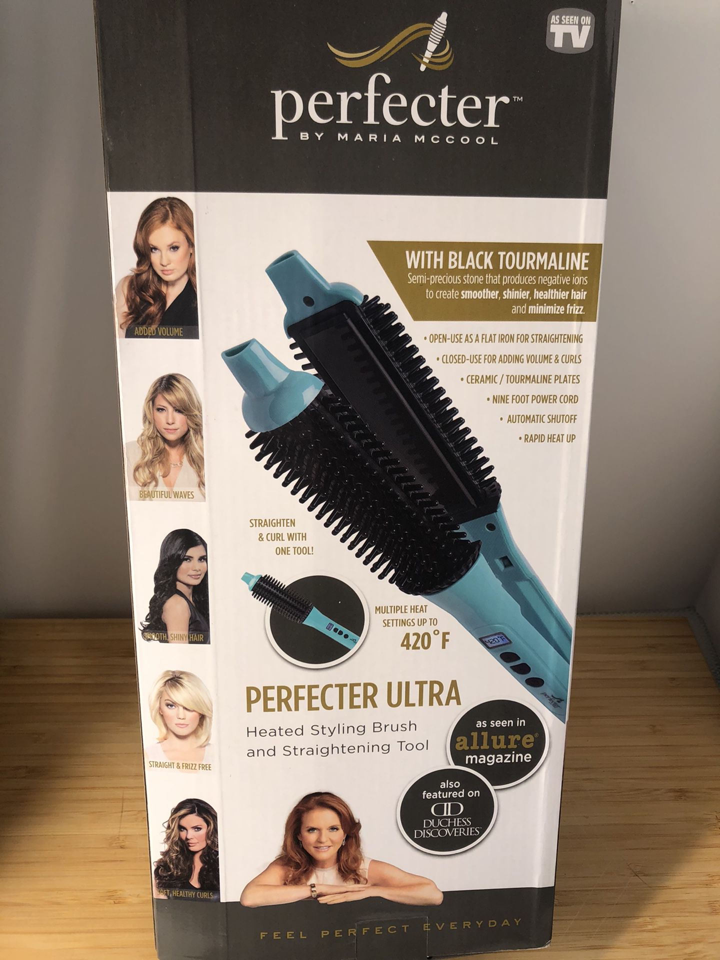 Perfecter Heated Styling Brush And Straightening Tool