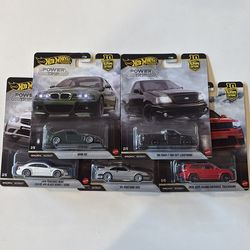 Hot wheels 🛞 premium car culture power trip complete set 1-5