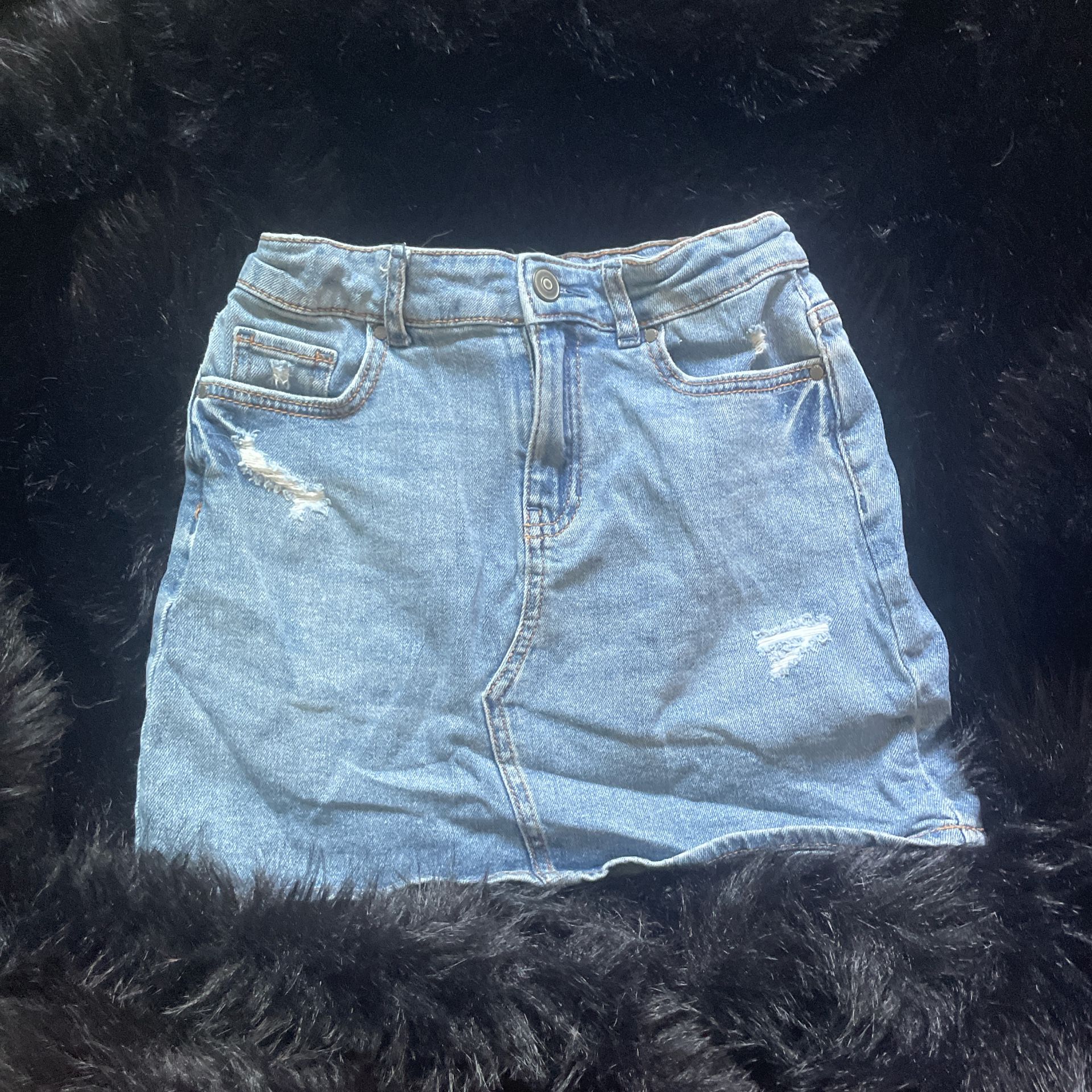 Denim miniskirt