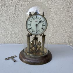 Vintage Schatz 49 Jahresuhrenfabrik 400 day German mechanical anniversary clock