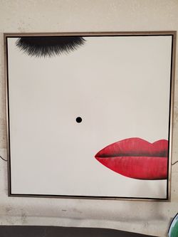 Painting with number authentication 43"×43" frame