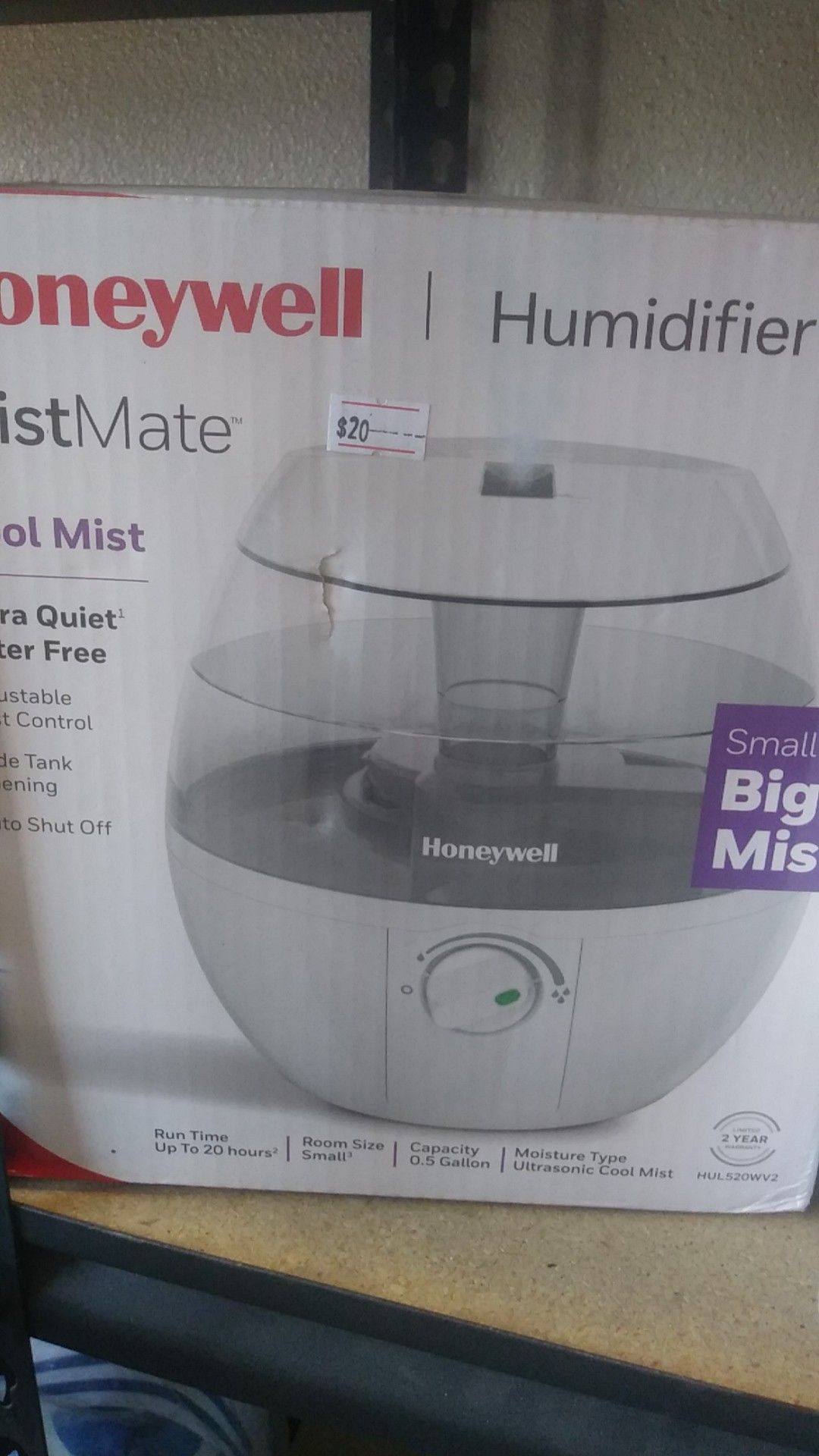 Honeywell humidifier mistmate Cool Mist