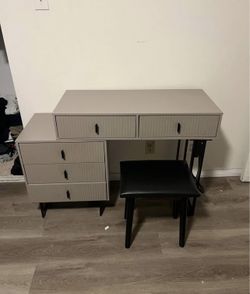 vanity and chair set