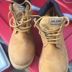 New leather boots size 9 1/2 only $30 firm