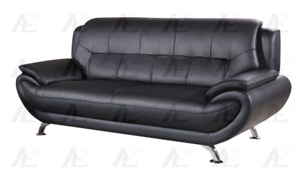 Brand new 89" black bonded leather sofa only