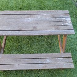 Kids Outdoor Wooden Picnic Table