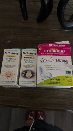 Teething tablets