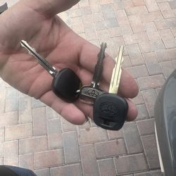 New Toyota Chipped Car Key