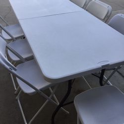 Rent of chairs and tables