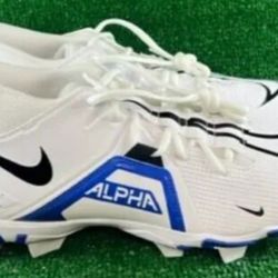Brand New Nike Alpha Menace 3 Shark
White Blue Football Cleats Sizes 2, 3.5