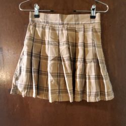 xs plaid skirt