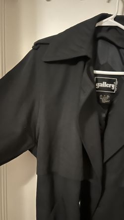 Vintage Rain Coat Black Size L