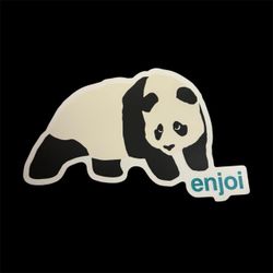 Vintage Enjoi Skateboards Panda Big Decal Sticker Vinyl 12X8 