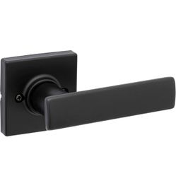 Weiser Breton Matte Black Dummy Door Handle, Inactive Single  Door Hardware New 