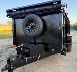 New 14ft Long HEAVY DUTY SCISSOR LIFT Hydraulic Dump Trailer Fully Loaded 💪🏻