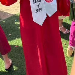 Red Graduation Gown