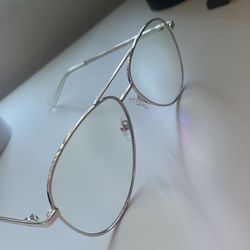 QUAY Gold AvIators Blue Light Glasses 