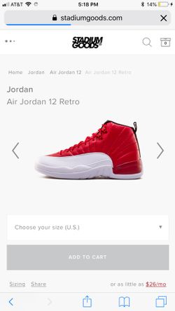 Retro Jordan 12’s