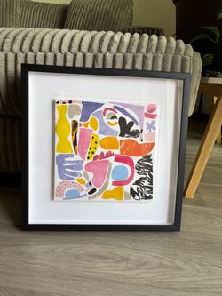 Framed Abstract Colorful Wall Art Print