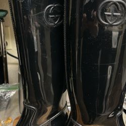Gucci Black Rain Boots Sz 9 Good Condition  75$ Pk Up Everett Mall Way 