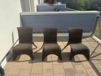 Restoration Hardware wicker outdoor chairs