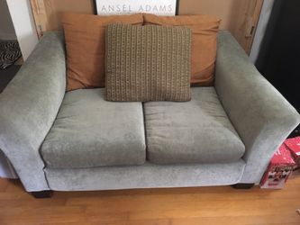 Green love seat