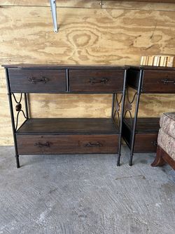 Two Tables With Drawers