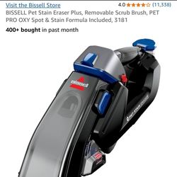 Bissell Pet Stain Eraser Plus Portable Deep Cleaner Carpet Hand Vacuum 