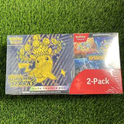 Costco Pokemon Surging Sparks 2-Pack Trainer Box and Booster Bundle